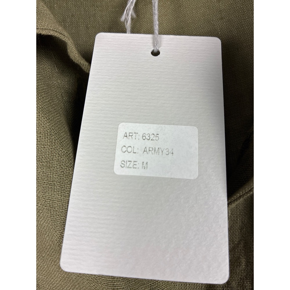 Elena Baldi linen dress M Green Made in Italy NWT minimalist beach summer - Picture 7 of 7